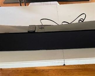 Martin Logan Soundbar
5-channel surround sound all-in-one system Three advanced-resolution Folded Motion™ tweeters, four 4-inch high-performance woofers, and seven dedicated amplifiers deliver 100 watts of total system power.
