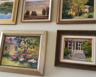 Small landscapes in the hall