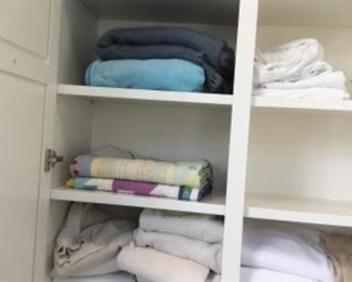 Linens in linen room