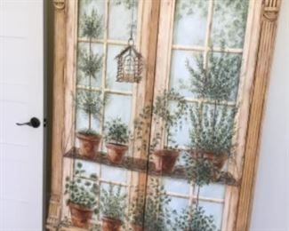 Large painted armoire