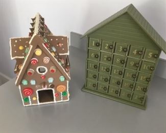 Interesting advent calendar and a gingerbread house