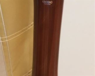 Blown Polish glass bottle