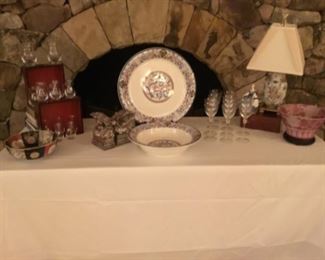 Living room at the fireplace