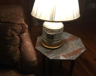 Oriental birdcage lamp