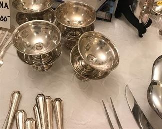 Sterling silver sherbets...we have two different sets