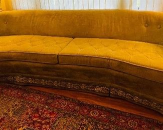 #17___$125
Retro Lime green sofa American of Martinsville • 28high 101wide 36deep