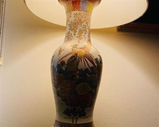#24___$180
Pair of Asian Lamps porcelain • 34high 15 across