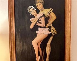 #26___$95
Indian dancers couple painting • 38 x 26