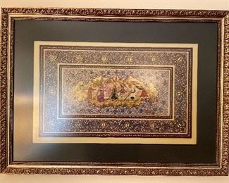 #29___$150
Persian Harvesting scene signed Rila Lehir  • 21"x 15" gold frame