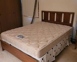 195.00, this is a full size bed with a queen mattress on it