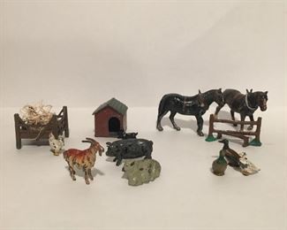 Sampling of vintage metal miniatures.