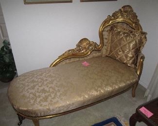 Fainting couch upholstery in excellent condition