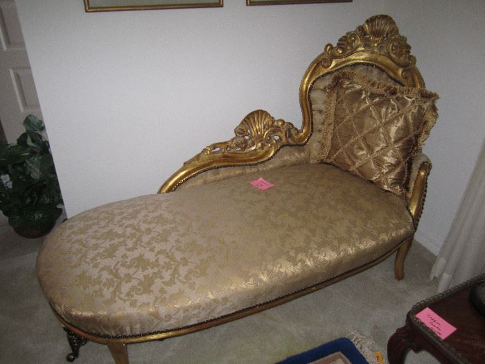 Fainting couch upholstery in excellent condition