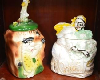 Fred Flintstone Cookie Jar w/Dino, McCoy 1939 Cauliflower Mammy Cookie Jar