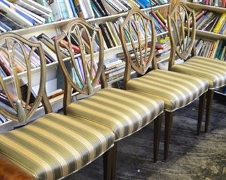 4 Shield Back Chairs