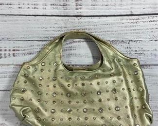 Kathy Light Metallic Green Vintage Purse