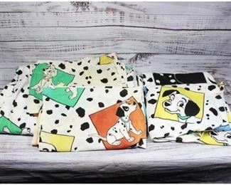 Retro 101 Dalmatian Bed Sheets Pillow Covers Set