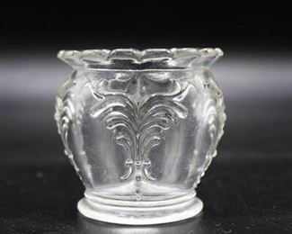 Vintage Clear Depression Glass Personal Sugar Bowl Spooner
