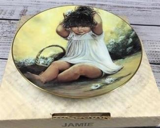 Vintage Hackett American Collector Art Plate Signed by Artist Sue Etem