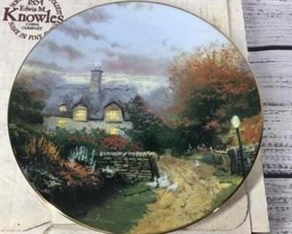 Vintage Knowles Numbered Collector Art Plate by Thomas Kinkade