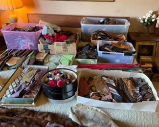 TIES, BELTS GLOVES, JUST LIKE SHOPPING AT FAMOUS BARR