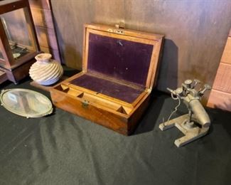 LAP DESK, DESK TOP GAS BURNER HEAD.  