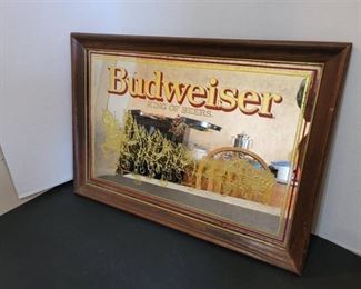 Budweiser Framed Mirror 21 x 15
