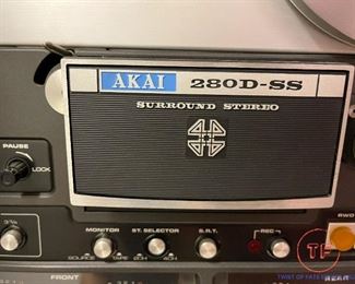 Vintage AKAI 280D-SS 4 Track 4 Channel Reel to Reel