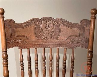 Hand Carved Rocking Chair