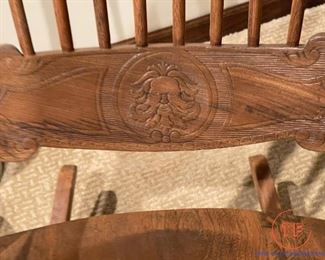 Hand Carved Rocking Chair