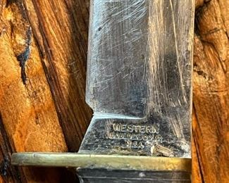 Vintage Western Boulder Colorado Knife, Hatchet and Sheath Set