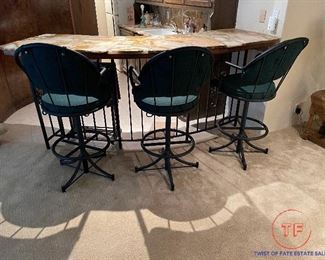 Wrought Iron Bar Stools