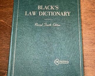 1968 Black’s Law Dictionary - Green Leather Bound