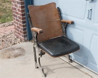 These Chairs were Salvaged From The Old Erie Schoolhouse