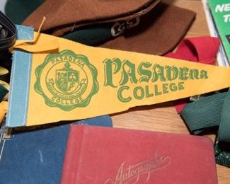Vintage Pasadena College Pennant 