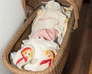 Vintage Baby Clothing and Carriage