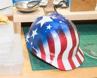 American Flag Design Hard Hat