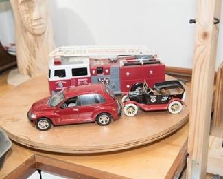 Toy Car Models and Firetruck