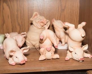 Ceramic Pig Figurines