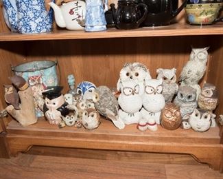 Assorted Ceramic Owls