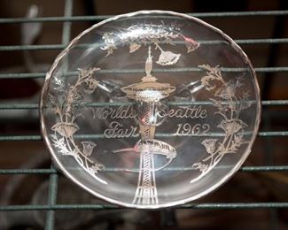 1962 Worlds Fair Seattle Commemorative Plate