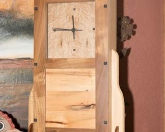 Hand Crafted Wood Mantle Clock