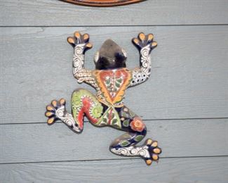 Ceramic Frog Patio Decor