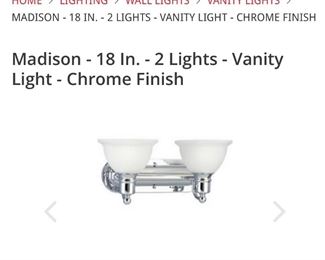 Madison light fixture - new and in original box.