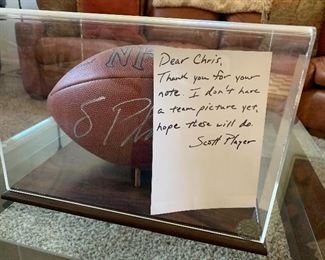 Scott Player Signed Football