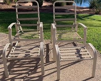 Patio Chairs w Ottomans