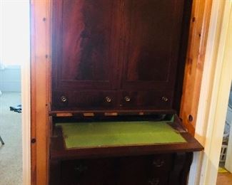Flame mahogany Victorian secretary purchased in Camilla