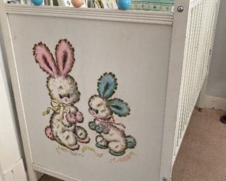vintage baby crib