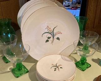 vintage "Forsythia" dishes