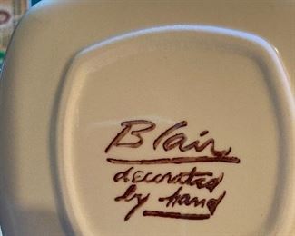 Blair pottery dishes